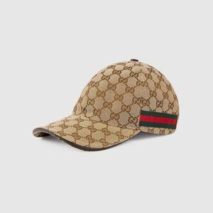 Gucci Original GG Canvas Baseball Hat w/ Web​​​